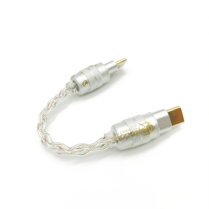Reddle Audio DORA- Silver Plated With Gold,Silver-Plated Copper USB C Lightning OTG Digital Cable