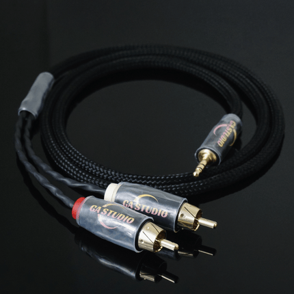 GA STUDIO HY-W8G-35A 3.5mm to 2-Male RCA Adapter Audio Stereo Cable