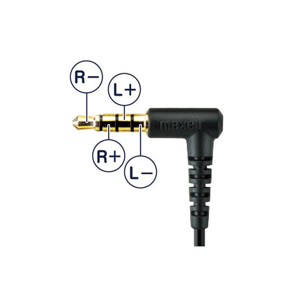 Maxell MXH-RF550/RF550B High-Resolution Audio-Compatible Canal-Type Headphones