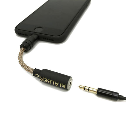 ALB AUDIO LAND Type C, Ligtning To 3.5mm, 2.5mm, 4.4mm Balanced 6N UPOCC Headphone Jack Adapter