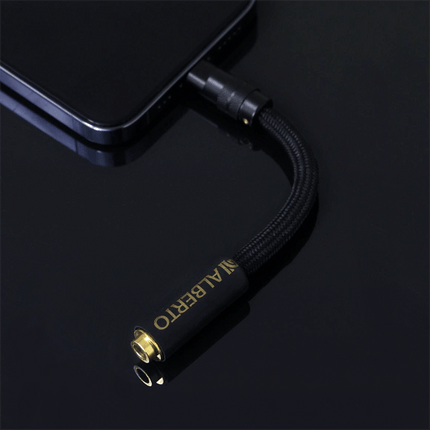 ALB AUDIO – SAC Type C, Ligtning To 3.5mm, 2.5mm, 4.4mm Balanced Gold-Silver-Copper-Palladium Alloy Headphone Jack Adapter
