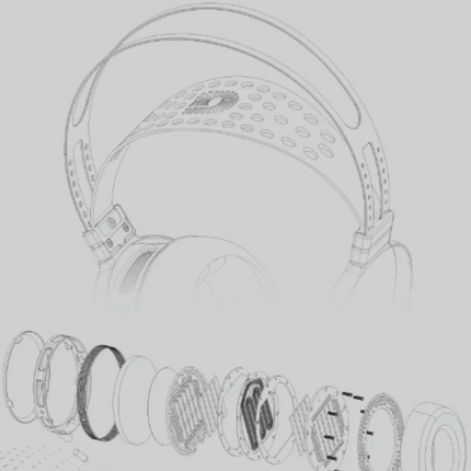 GOLDPLANAR GL600PRO Audiophile-Grade Planar Diaphragm Headphones