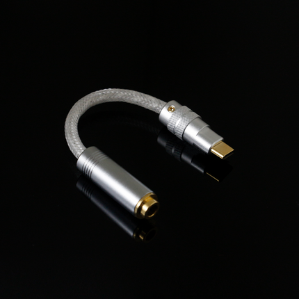 ALB AUDIO SARA – Lightning，Type-C To 3.5mm，2.5mm，4.4mm Balanced Gold-Silver-Palladium Alloy Headphone Jack Adapter