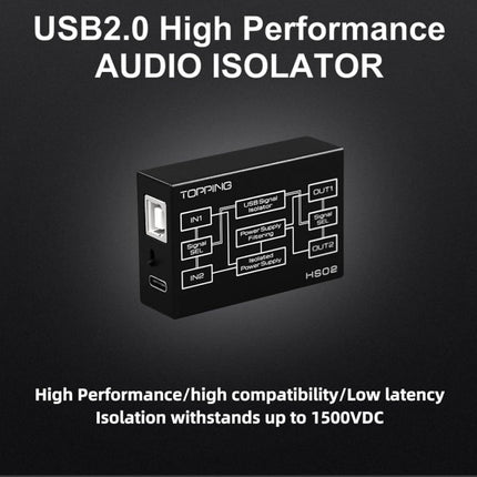 TOPPING HS02 USB 2.0 High Performance Audio Isolator
